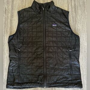 Patagonia Men's Nano Puff Vest Large Black Excellent Condition